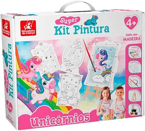 Super Kit De Pintura Unicórnios Brincadeira 2563