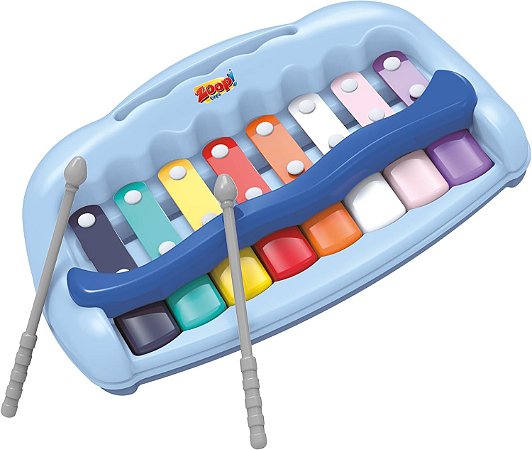 Xilofone e Piano Bandinha Show Azul Zoop Toys ZP01221