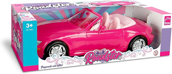 Carro Roadster Jensen Menina Rosa Roma 3010