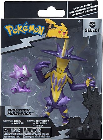 Pokemon Pack de Evolução Figuras Toxel e Toxtricity Sunny 3543