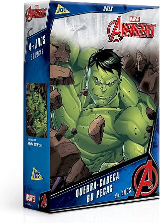 Quebra Cabeça Os Vingadores Hulk 60 Peças Toyster 2685