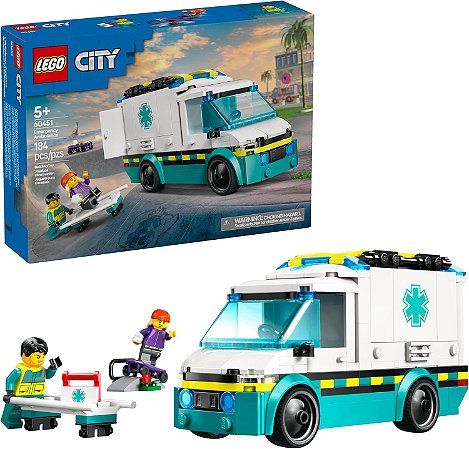 Lego City Great Vehicles Ambulância de Emergência 60451