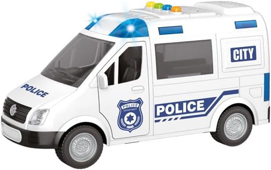Carro de resgate da Polícia de Brinquedo com Sirene Zippy