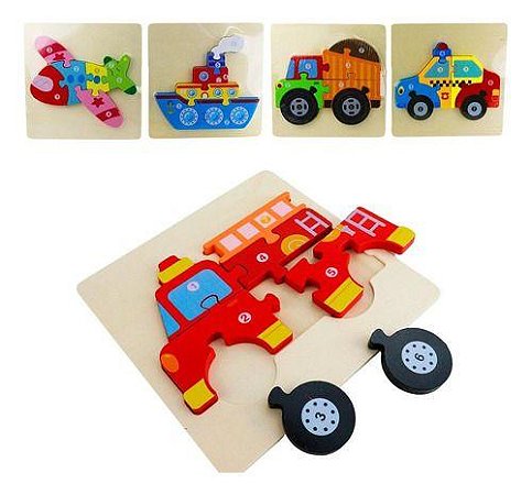 Brinquedo De Encaixe Em Madeira Educativo Sortidos DM T6731