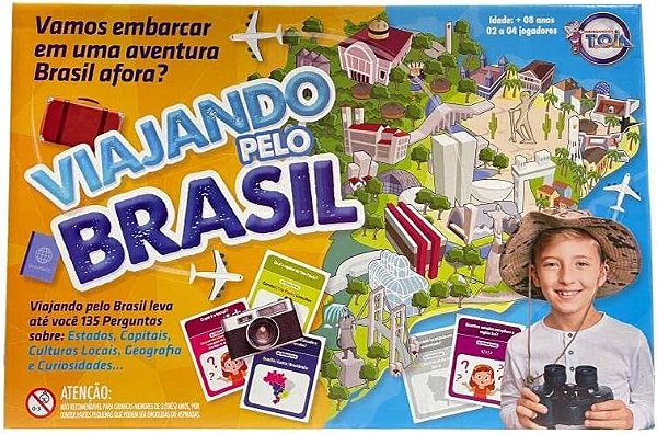 Jogo Viajando pelo Brasil Tóia 12191