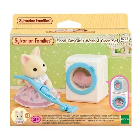Sylvanian Families Lavagem E Limpeza Gato Primavera 5775