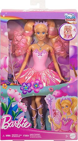 Boneca Barbie Fada Com Cores Mágica Mattel JCP76