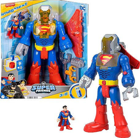 Imaginext DC Super Friends Figura Ação Superman Mattel JCT47