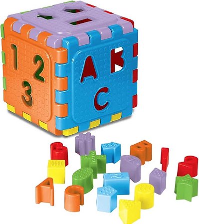 Brinquedo Cubo Didático Educativo Baby Tóia 12175