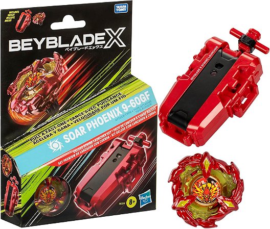 Pião E Lançador Beyblade X Soar Phoenix Kit Hasbro F9324