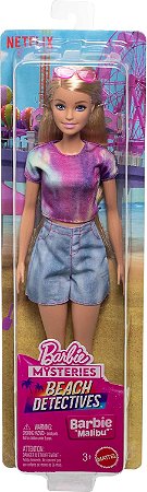 Barbie Malibu Detetive Mister Praia Mattel JFV63