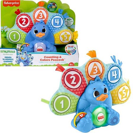 Fisher-Price Pavão Penas Coloridas Linkimals Mattel HNN77