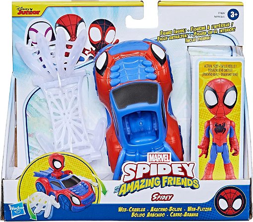 Boneco e Veículo Marvel SAF Spidey Friends Hasbro F7454