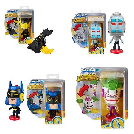 Boneco Imaginext DC Super Friends Head Shifters Sortido Mattel HGX78