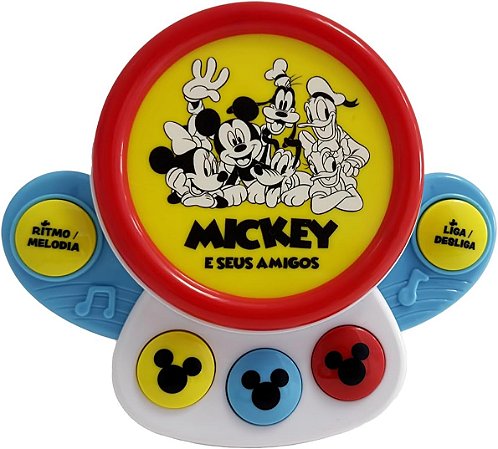 Bateria Mãozinha Disney Baby Efeitos Sonoros Yes Toys 20334