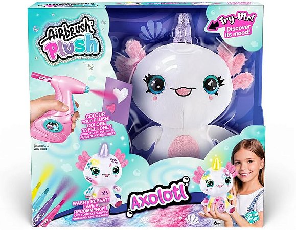 Airbrush Plush Axolote Para Pintar Fun F0193-4