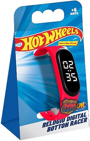 Hot Wheels Relógio Digital Botton Racer Fun F0190-5