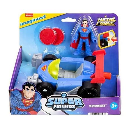 Imaginext  Boneco Superman Com Veículo Mattel JFJ69