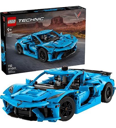 Lego Technic Chevrolet Corvette Azul Stingray 42217