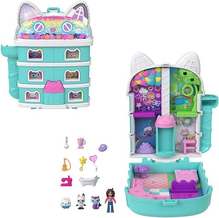 Polly Pocket Estojo Gabby's Dollhouse Mattel JFV02