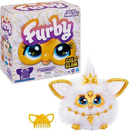 Furby Gold Glam Pelúcia Interativo Hasbro G1938