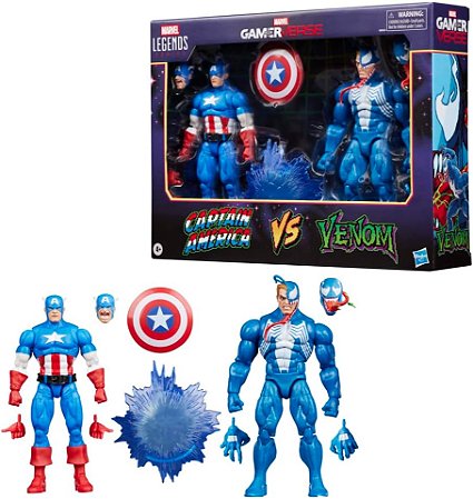 Marvel Legends Gamerverse Captain America vs Venom G0622