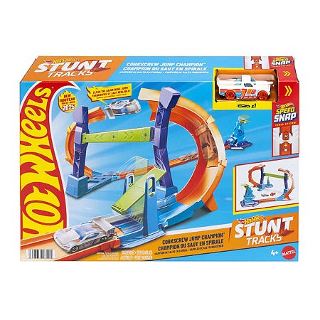 Hot Wheels Pista Campeonato Salto Em Espiral Stunt JFH36