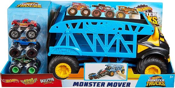 Hot Wheels Monster Trucks Pista de Brinquedo Reboque GGB64
