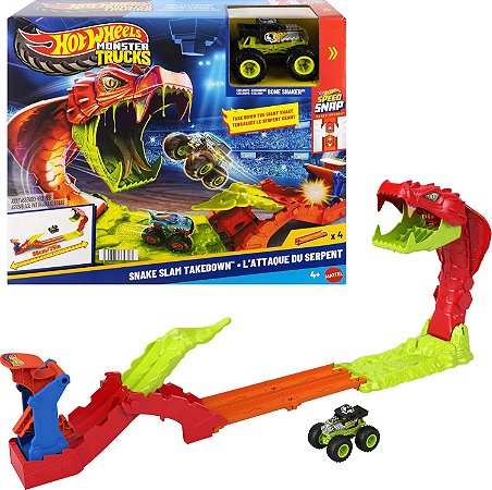 Hot Wheels Monster Trucks Pista Mordida de Serpente Mattel JJN44