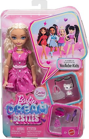 Boneca Barbie Dream Besties Malibu Vestido Rosa Mattel JKP50
