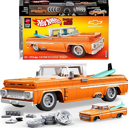 Hot Wheels Brick Shop Elite Custom Chevy Pickup Mattel JFT20