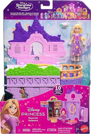 Disney Princesa Conjunto Castelo Rapunzel Empilhável Mattel JDP61