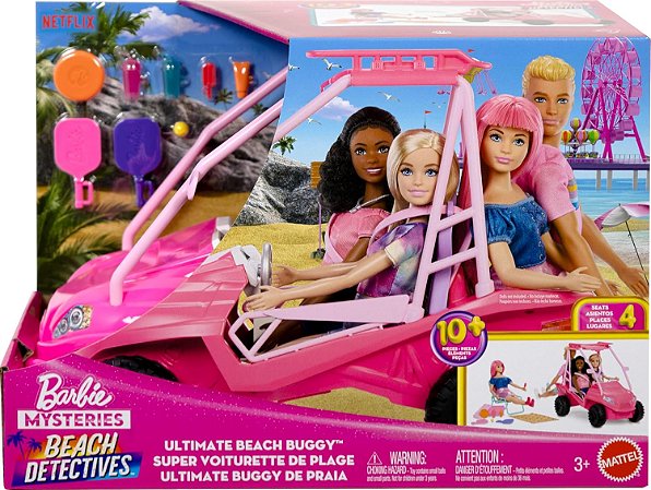 Barbie Veiculo Buggy de Praia Rosa Mattel JFV68