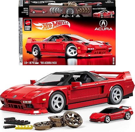 Hot Wheels Brick Shop Elite Acura NSX em escala 1:16 Mattel JFT17