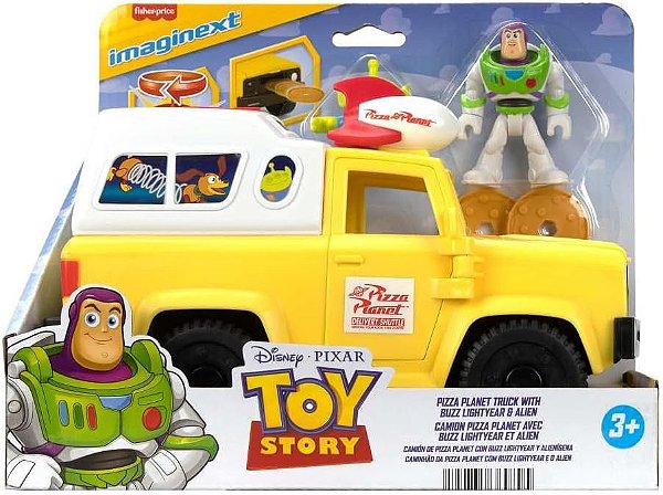 Imaginext Caminhão Pizza Planet com Buzz e Alien Mattel JLC36