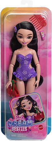 Boneca Barbie Renee da Praia com Maiô Estampado Mattel JGH86