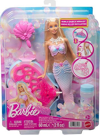 Boneca Barbie Bubble Sparkle Mermaid Mattel JLW56