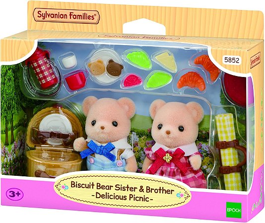 Sylvanian Families Irmã & Irmão Urso Biscoito Epoch 5852