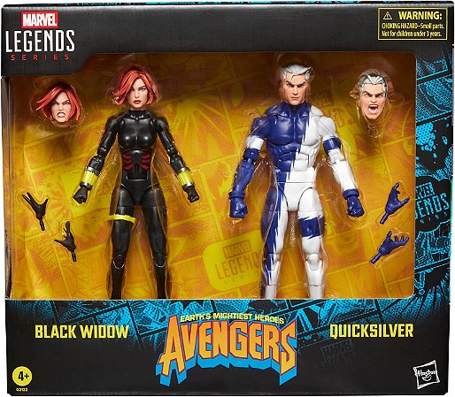 Marvel Legends Series Viúva Negra & Mercúrio Hasbro G2122