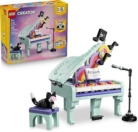 Lego Creator Decoração Musical de Piano com Gato 31392