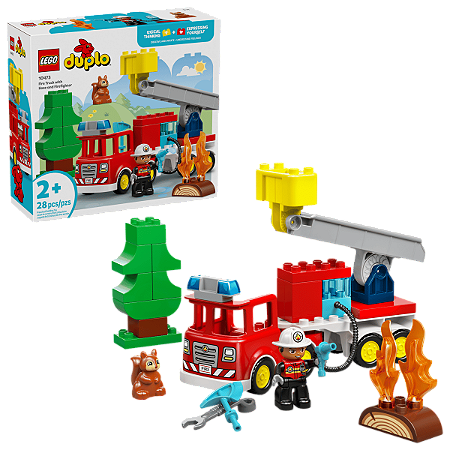 Lego Duplo Caminhão de bombeiros com mangueira 10473