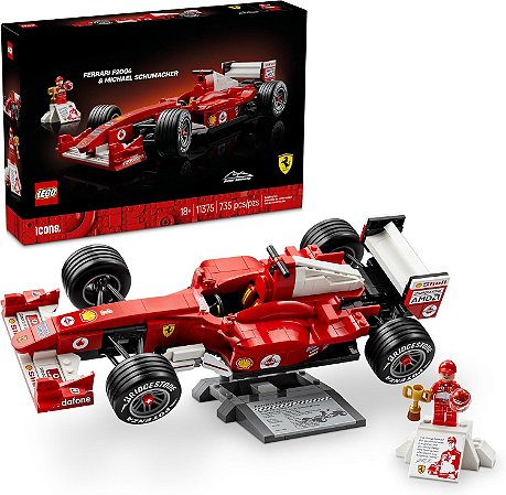 Lego Icons Ferrari F2004 e Michael Schumacher 11375