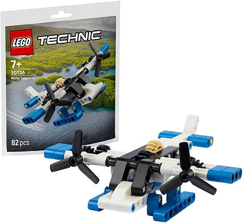 Lego Technic Hidroavião Branco, Conjunto de Construção 30736
