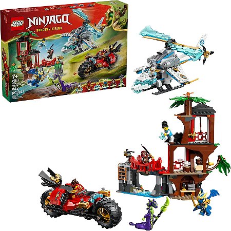 Lego Ninjago Batalha Veículos Ninjas na Casa da Árvore 71857