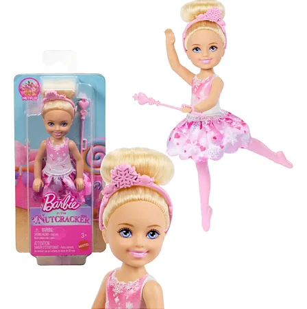 BONECA BARBIE FANTASY CHELSEA O QUEBRA NOZES SORT JMY99