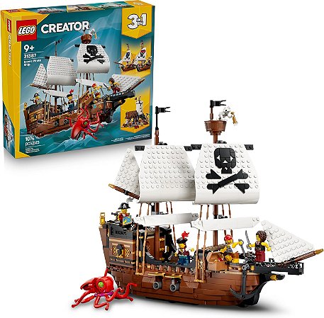 Lego Creator Barco Pirata Icônico 31387