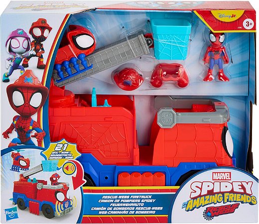 Marvel Spidey e Seus Amigos Caminhão de Bombeiros Hasbro G1992