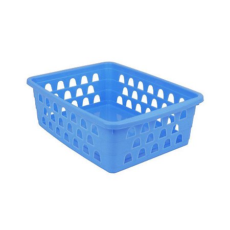 Cesto Multiuso Grande Azul 25x7x19cm PP 1034 Uninjet