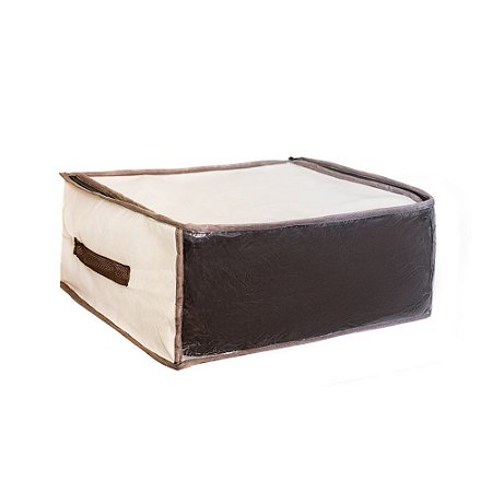 Organizador Guarda Roupa Multiuso Marfim Grande 60x45x30 123Organizei