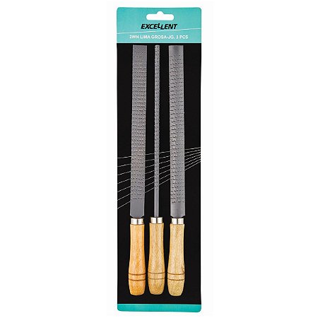 Lima Grosa 20cm com 3 Peças 2WN Excellent Eda